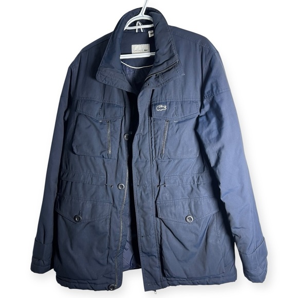 Lacoste Navy Military Field Jacket - Picture 4 of 6